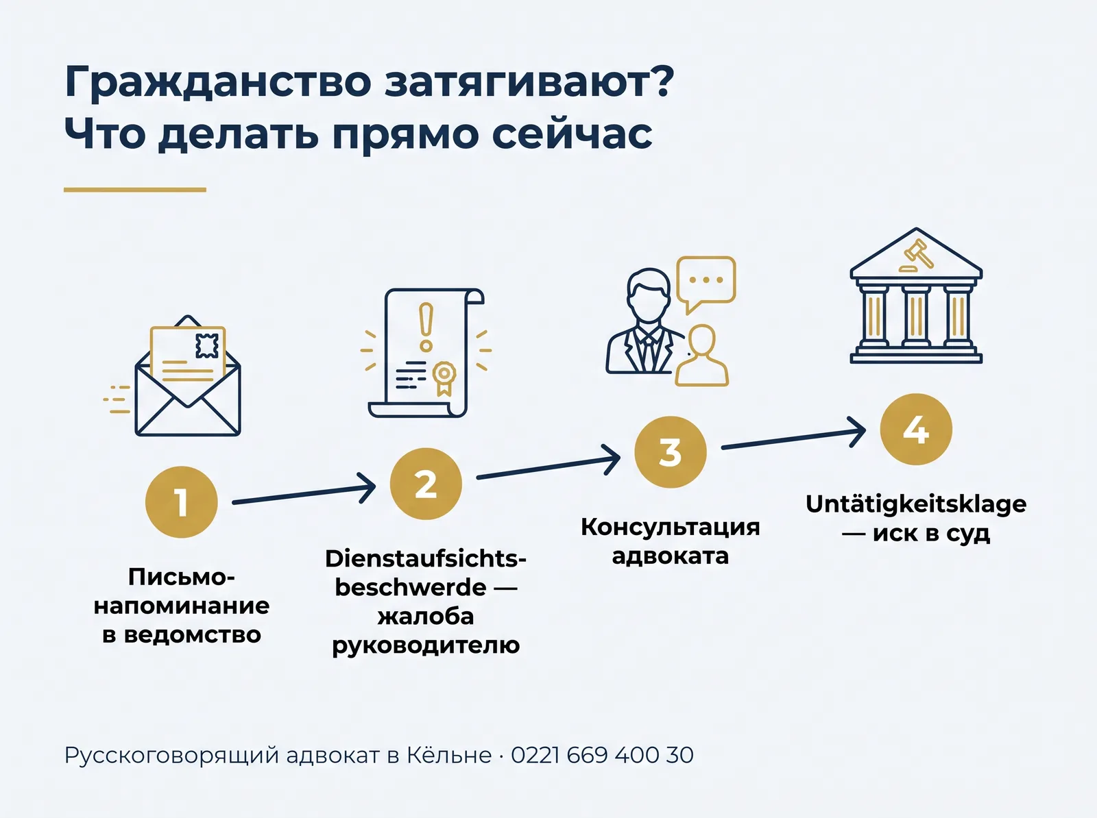 Что делать, если гражданство Германии затягивают — 4 шага